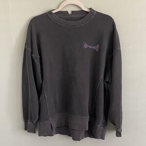 Aerie Women’s Gray Ghost Busters Crew Neck Sweatshirt Size Small